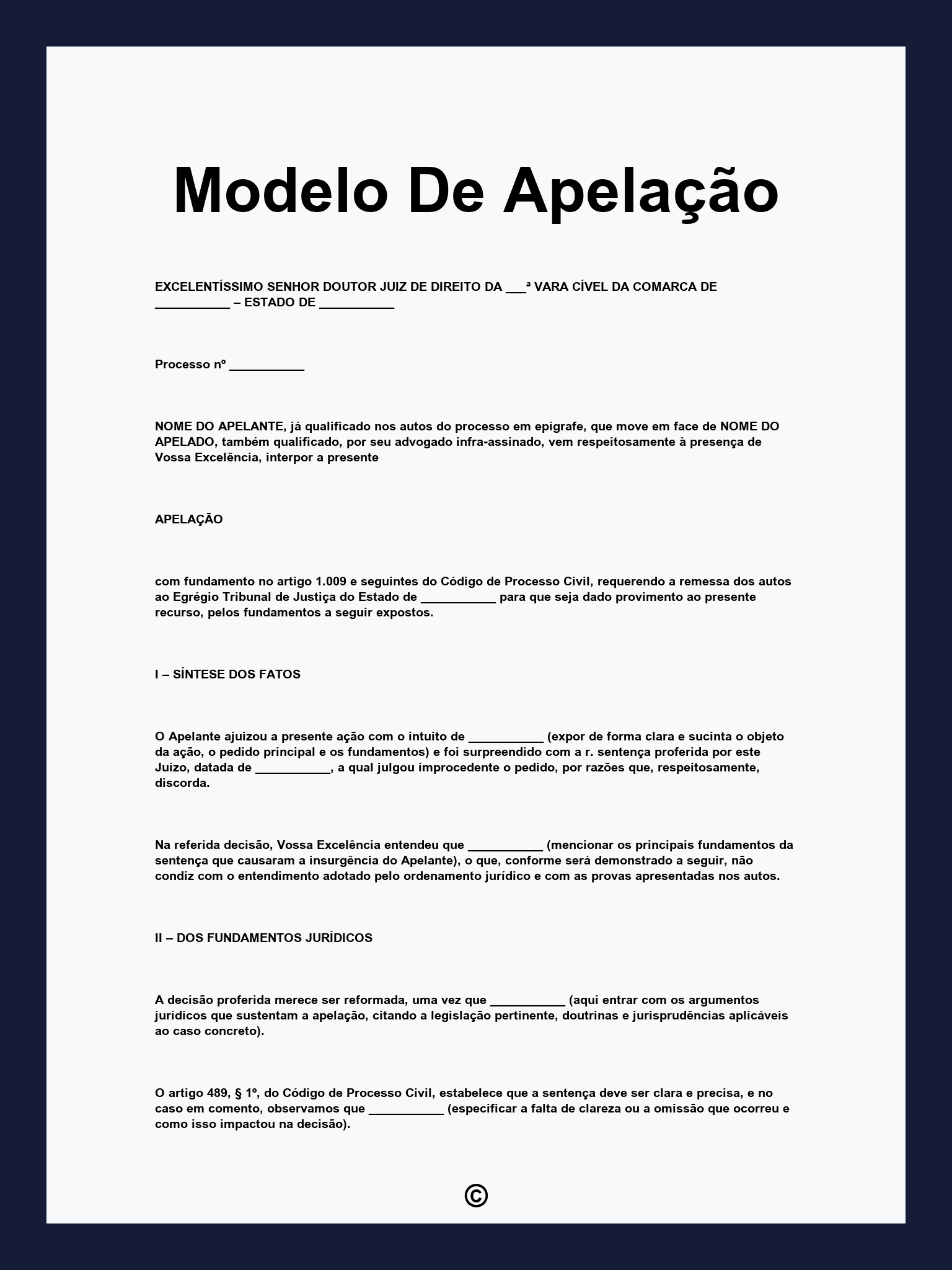 Modelo De Apelação